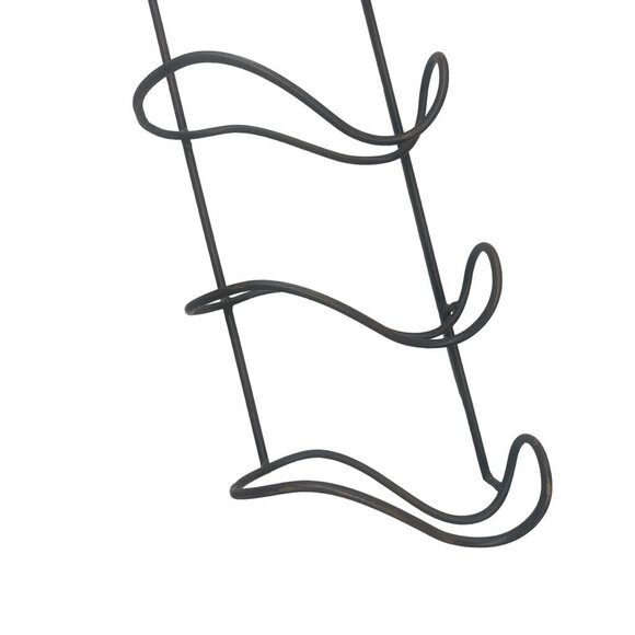 Wine Rack Wall Decor 6 Bottle Metal Scroll - Picture 4 of 13